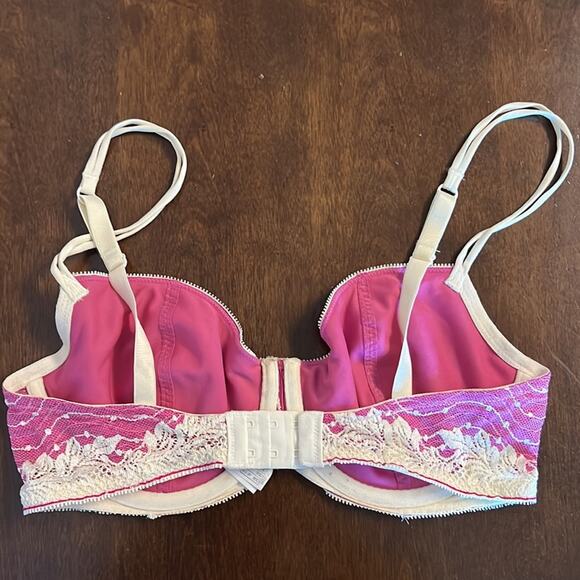 Wacoal Pink Tan Underwired Lace Bra 853168 36D - Picture 3 of 6